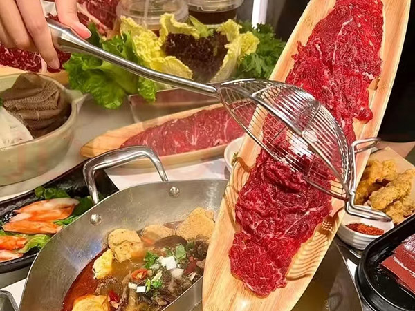 PS8168-16.5网红鲜牛肉船型长条盘
